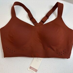 Calia Empower Bra High Support 36DD Red Brown